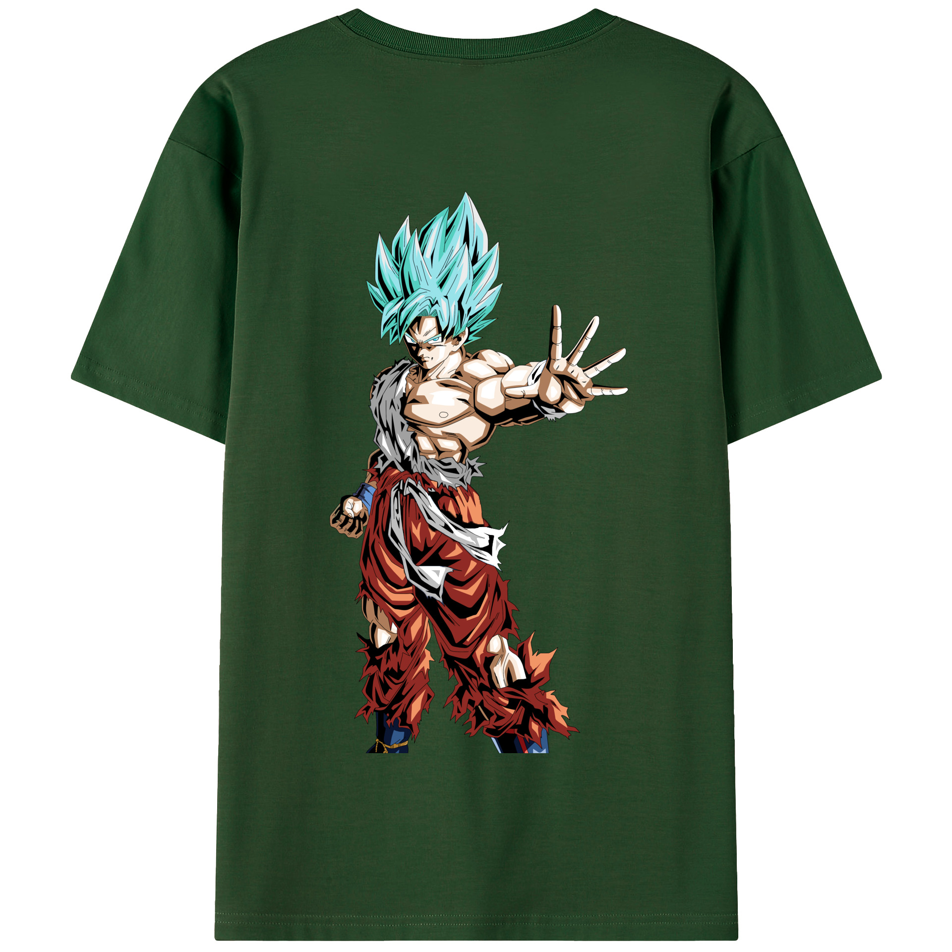 （画像用） ドラゴンボール 孫悟空（そん ごくう）Son Goku カカロット DRAGON BALL Kakarotto 綿100％半袖Tシャツ（背面プリント）